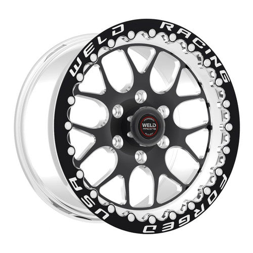 Weld S77 17x9.5 RT-S HD 6x135 BP / 6.2in. BS +24mm Offset Black Beadlock Wheel