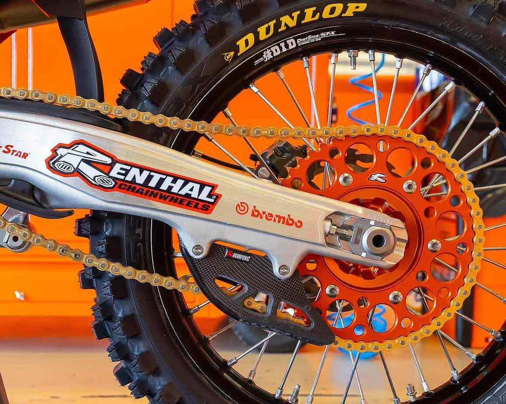 Renthal 13-14 BMW S1000RR HP4 Rear Sprocket- Hard Anodized 525-44P teeth