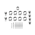 American Thunder Crossmember-Back Exhaust System Fits 1967-1972 Ford F-100/250/350 V8 Without Side Tank, 2Wd Short And Long Bed, 2.5 Inch 409 Stainless Steel, Dual Exit Flowmaster