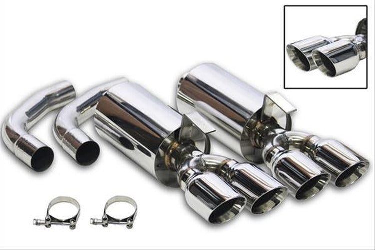 Axle-Back Exhaust System 1992-1996 C4 Corvette 5.7L 2-1/2 Inch 304SS Axle-Back Exhaust System FlowTech