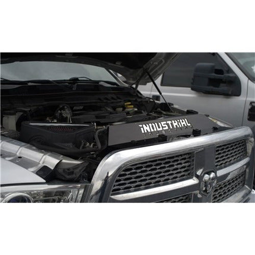 Industrial Injection 13-18 Dodge Cummins Radiator Cover Mirror - Black Gloss Finish