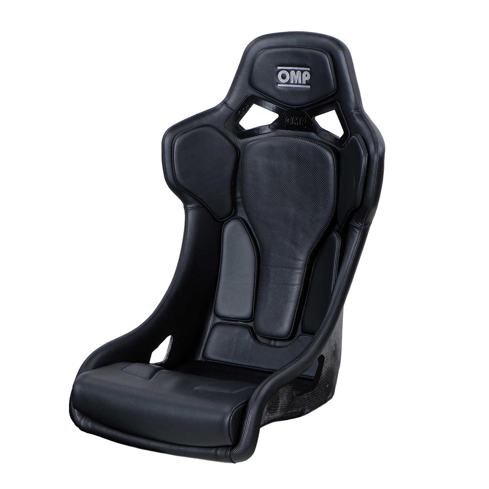 OMP RT Carbon Seat - Leather & Alcantara Black (FIA 8855-1999)