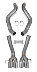 Axle-Back Exhaust System 2005-2008 C6 Corvette Axle-Back 3 Inch Exhaust System Without Mufflers, 304 Ss Hooker BlackHeart