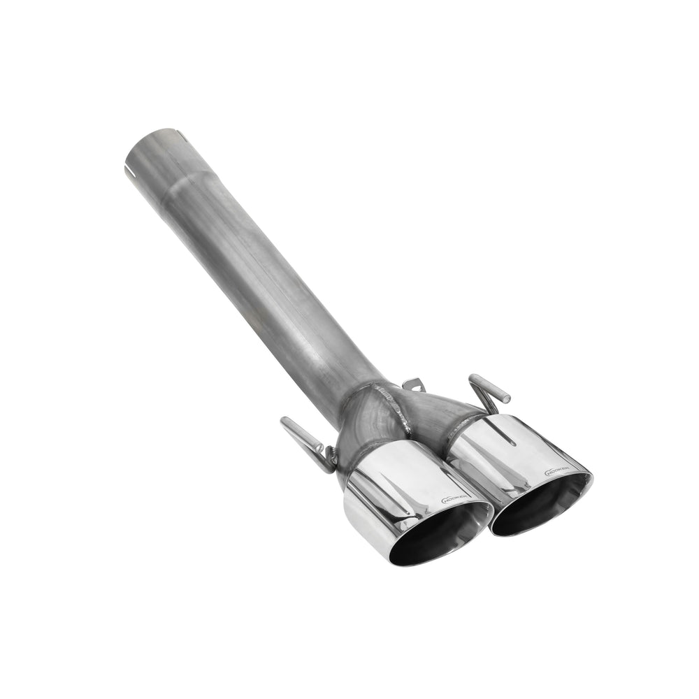 Axle-Back Exhaust System 2009-2013 C6 Corvette Axle-Back 3 Inch Exhaust System Without Mufflers, 304 Ss Hooker BlackHeart