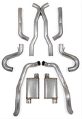 Exhaust System 1968-1972 GM A-Body 2-Door 3 Inch 304 Stainless Steel Exhaust System Excluding El Camino Aggressive To Moderate Sound Hooker BlackHeart
