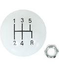 CLASSIC 6-SPD KNOB 12MMx1.25 WHT