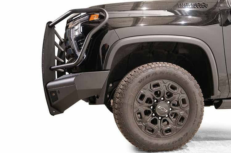 24C SILVERADO 2500/3500 HD BLACK STEEL ELITE FRONT BUMPER W/ FULL GUARD