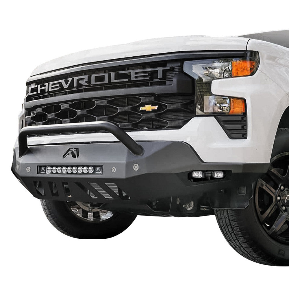 22C SILVERADO 1500 VENGEANCE FRONT BUMPER W/ PRERUNNER GUARD NONSENSOR BARE