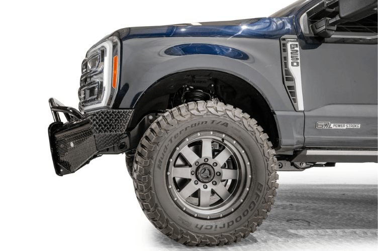 Ford Super Duty F250-F350 Black Steel Front Bumper w/ Pre-Runner Guard
