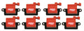 MSD Ignition Coil GM LS Blaster Series L-Series Truck Engine Red 8-Pack 1999-2007 GM L-Series Truck Engines 12558693/19355500 Replacement MSD Ignition