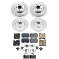 Power Stop 07-10 Mercedes-Benz SLK55 AMG Front and Rear Z23 Coated Brake Kit