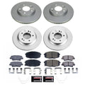 Power Stop 2022 Kia Forte Front and Rear Z17 Coated Brake Kit