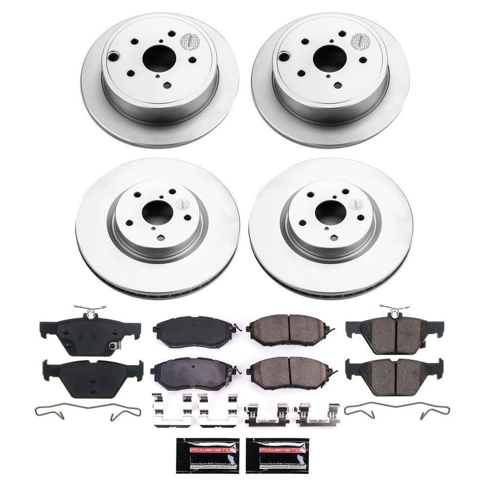 Power Stop 2021 Subaru WRX Front and Rear Z17 Coated Brake Kit