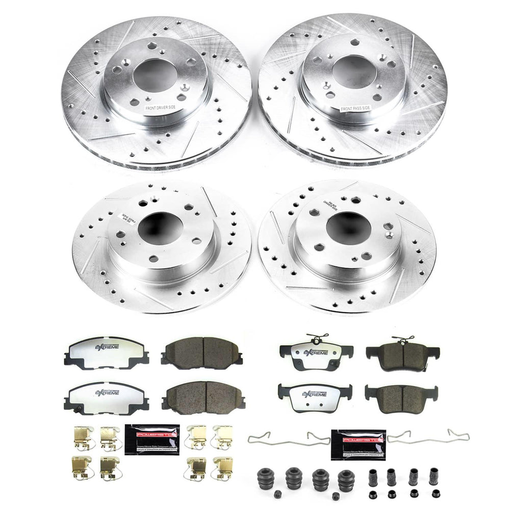 Power Stop 2022 Honda Civic Front and Rear Z26 Street Brake Kit