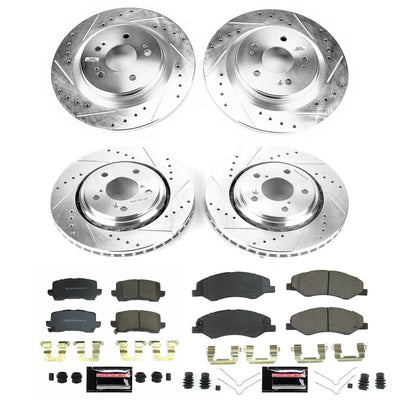 Power Stop 21-22 Honda Odyssey Front and Rear Z23 Evolution Brake Kit
