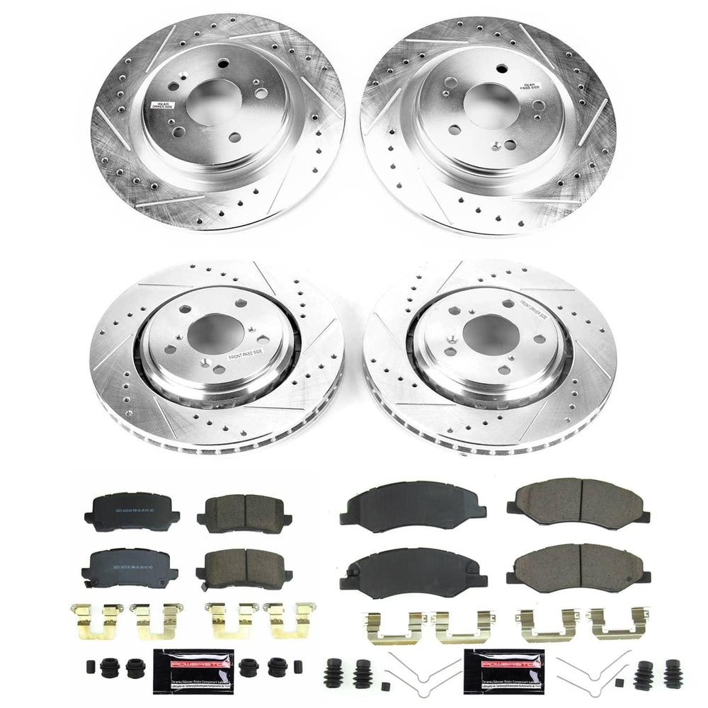 Power Stop 21-22 Honda Odyssey Front and Rear Z23 Evolution Brake Kit
