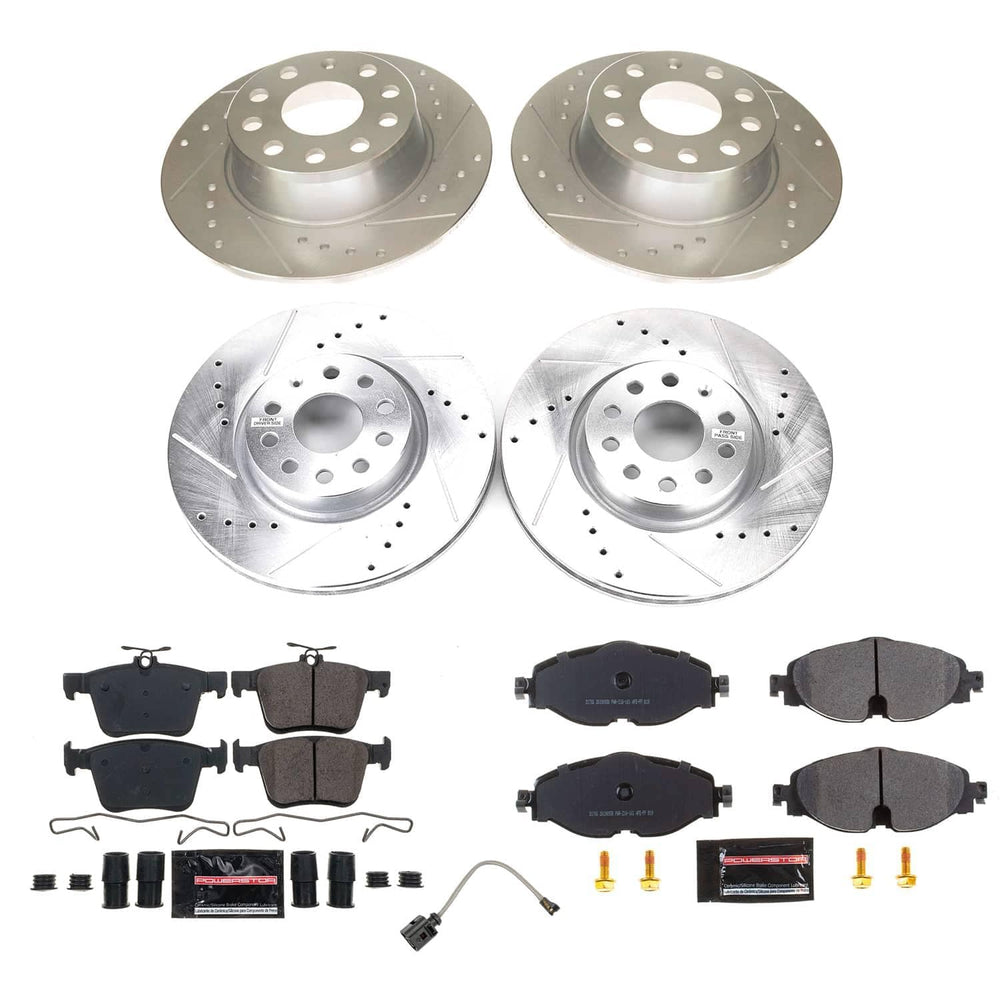 Power Stop 22-24 Volkswagen Taos Front and Rear Z23 Evolution Brake Kit
