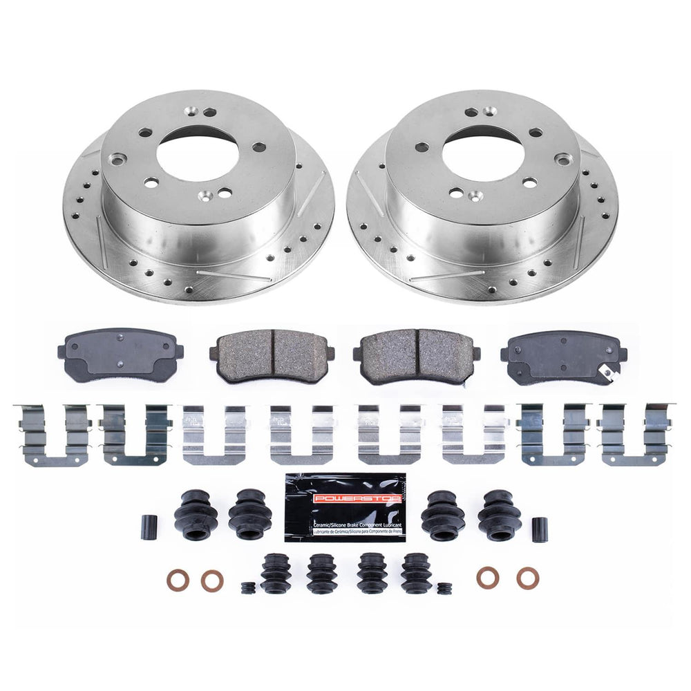 Power Stop 10-13 Kia Forte Koup Rear Z23 Evolution Kit w/Calipers