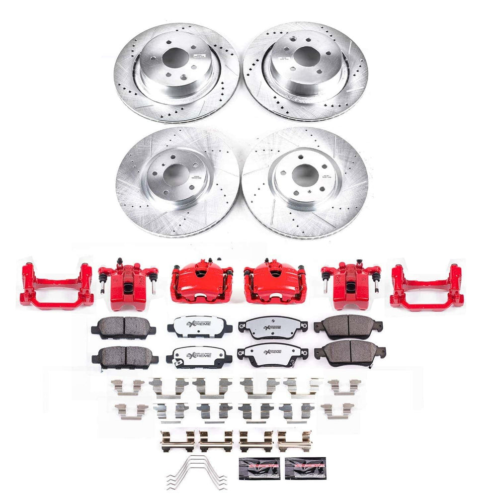 Power Stop 14-15 Infiniti Q60 Front and Rear Z26 Street Kit w/Calipers