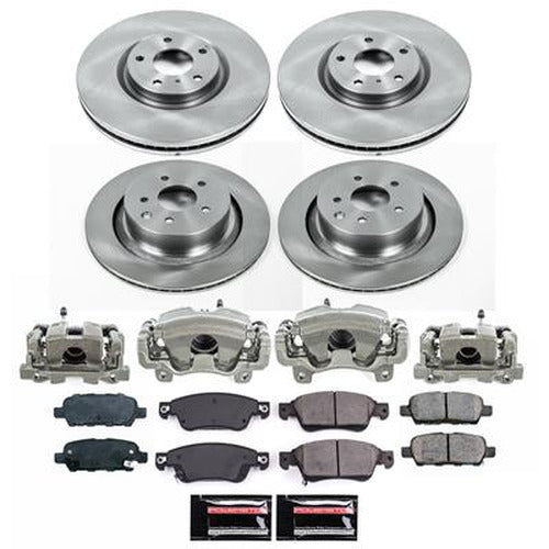 Power Stop 14-15 Infiniti Q60 Front and Rear Autospecialty Kit w/Calipers