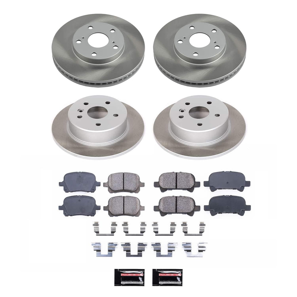Power Stop 00-04 Toyota Avalon Front and Rear Semi-Coated Rotor Kit