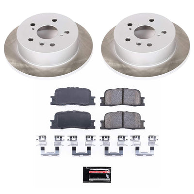 Power Stop 02-06 Toyota Camry Front and Rear Semi-Coated Rotor Kit
