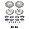 Power Stop 02-04 Toyota Camry Front and Rear Semi-Coated Rotor Kit