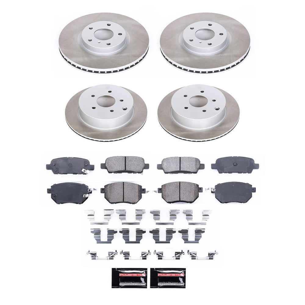 Power Stop 06-07 Nissan Murano Front and Rear Semi-Coated Rotor Kit