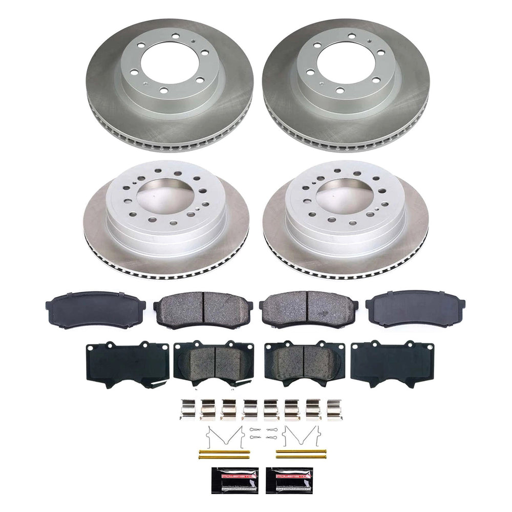 Power Stop 03-09 Toyota 4Runner Front and Rear Semi-Coated Rotor Kit