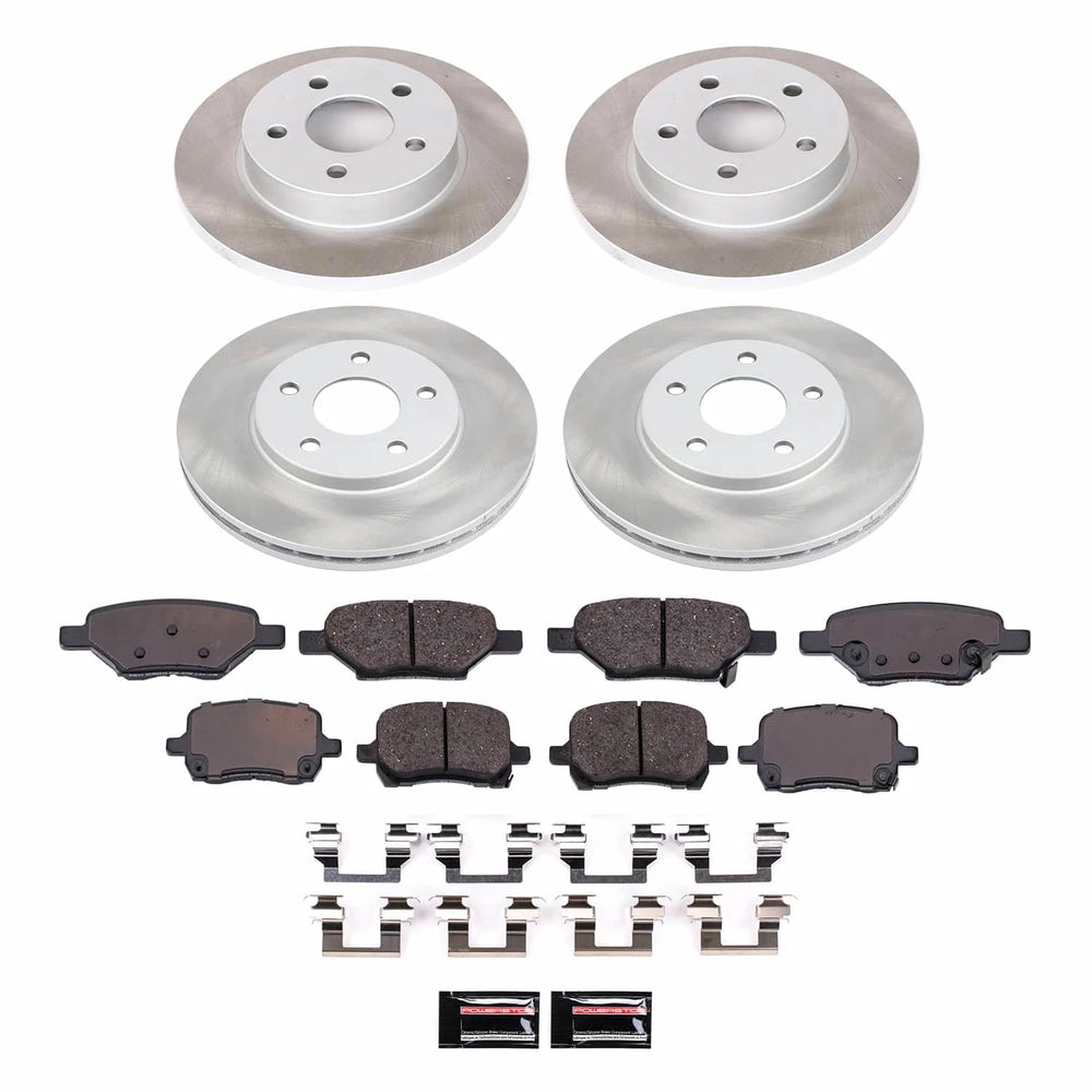 Power Stop 04-08 Chevrolet Malibu Front and Rear Semi-Coated Rotor Kit