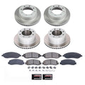Power Stop 05-07 Ford F-250 Super Duty Front and Rear Semi-Coated Rotor Kit