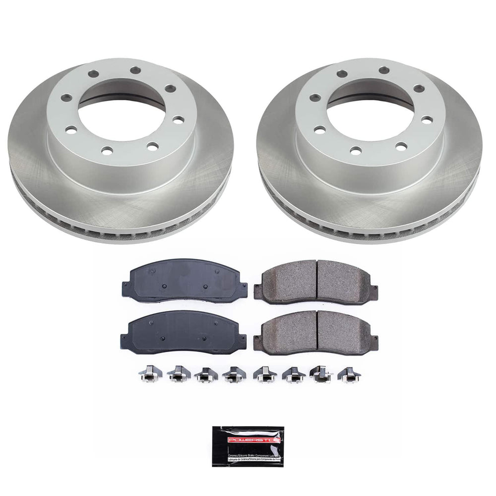 Power Stop 10-12 Ford F-450 Super Duty Front Semi-Coated Rotor Kit