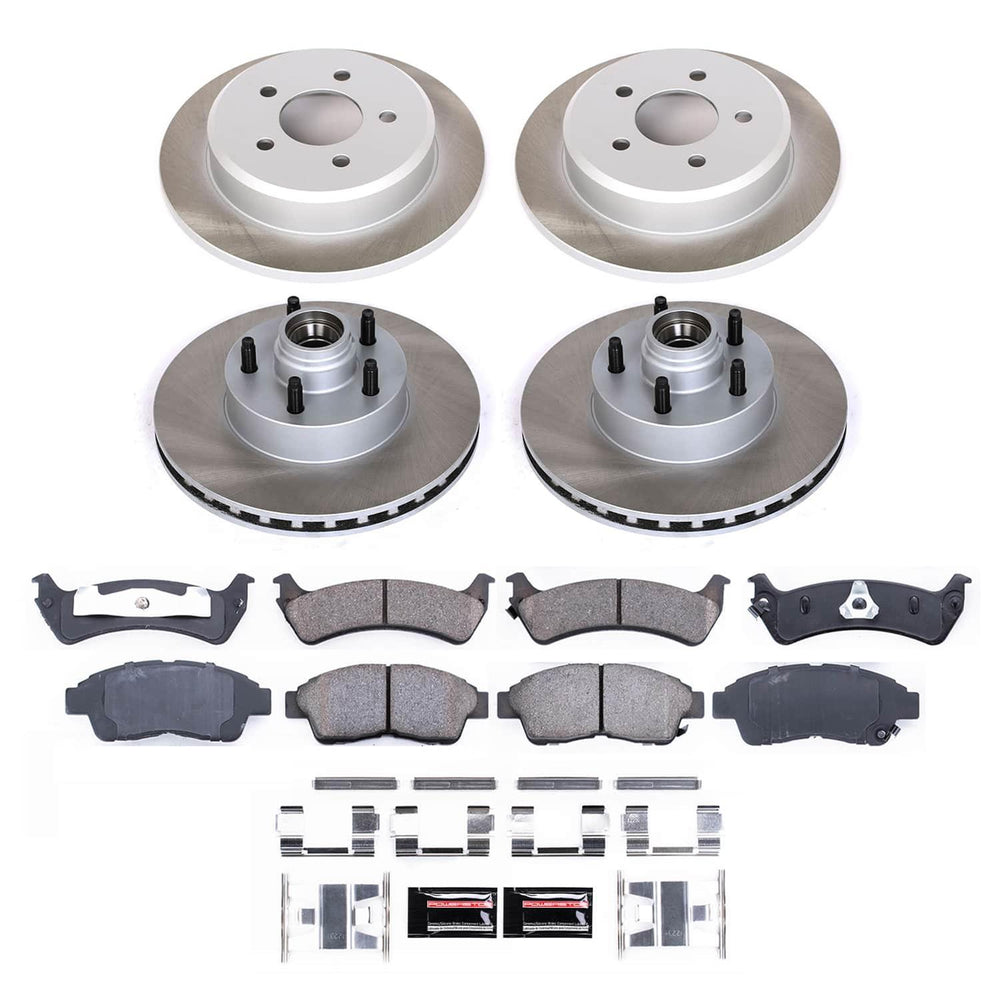 Power Stop 95-01 Ford Explorer Front and Rear Semi-Coated Rotor Kit