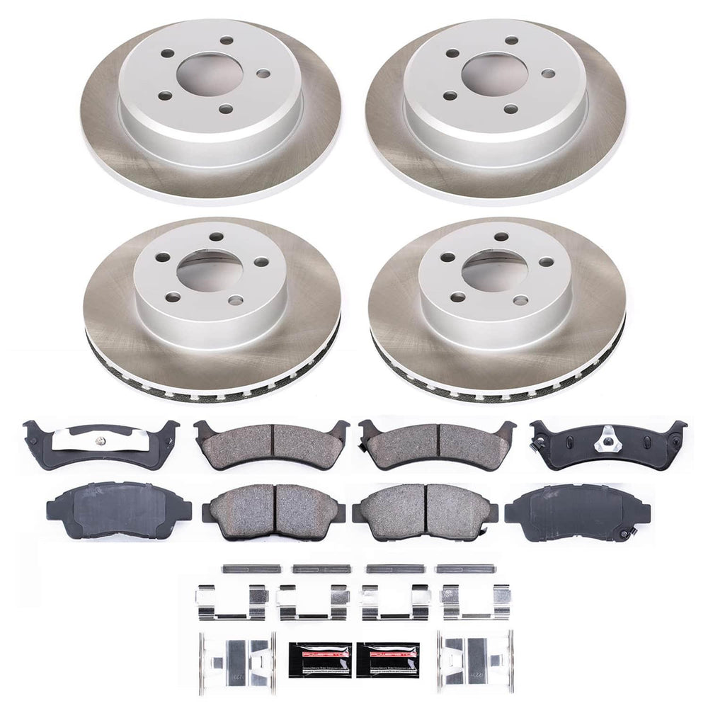 Power Stop 95-01 Ford Explorer Front and Rear Semi-Coated Rotor Kit
