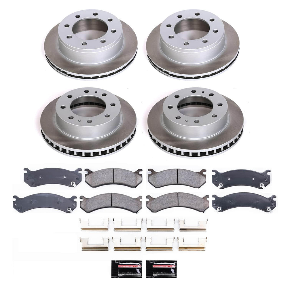 Power Stop 02-06 Chevrolet Avalanche 2500 Front and Rear Semi-Coated Rotor Kit