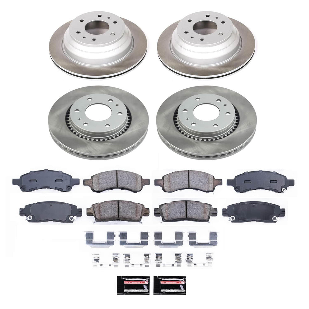 Power Stop 06-07 Buick Rainier Front and Rear Semi-Coated Rotor Kit