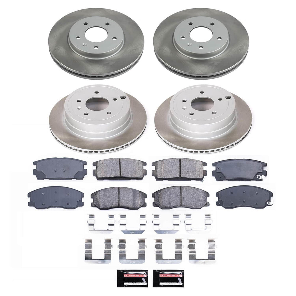 Power Stop 12-15 Chevrolet Captiva Sport Front and Rear Semi-Coated Rotor Kit