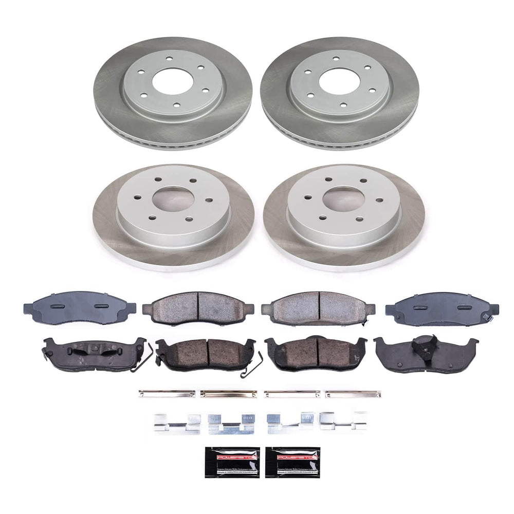 Power Stop 05-07 Infiniti QX56 Front and Rear Semi-Coated Rotor Kit