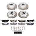 Power Stop 93-98 Jeep Grand Cherokee Front and Rear Semi-Coated Rotor Kit