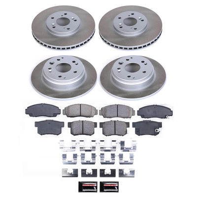 Power Stop 99-03 Acura TL Front and Rear Semi-Coated Rotor Kit