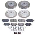 Power Stop 01-02 Acura MDX Front and Rear Semi-Coated Rotor Kit