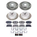 Power Stop 02-04 Toyota Camry Front and Rear Semi-Coated Rotor Kit