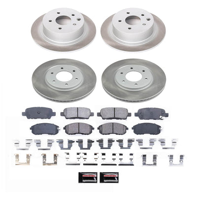 Power Stop 10-13 Nissan Altima Front and Rear Semi-Coated Rotor Kit