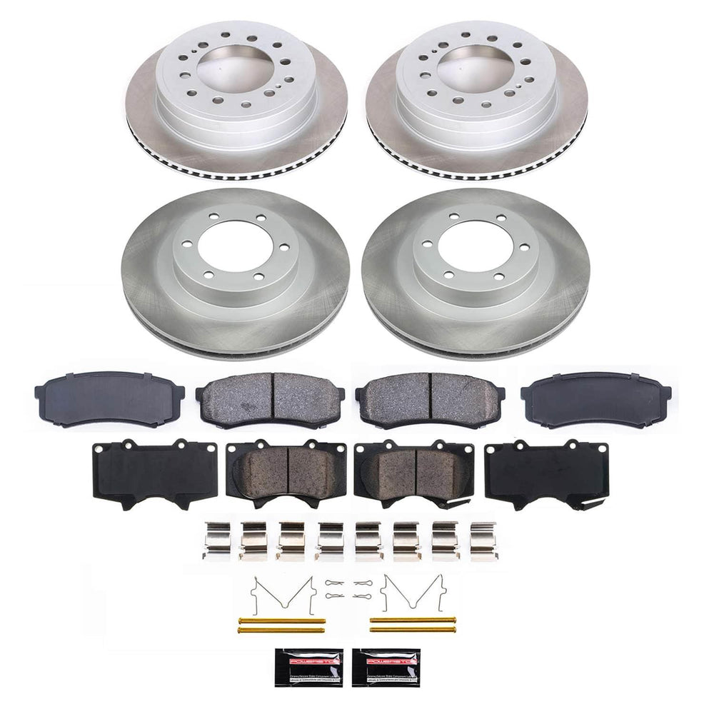 Power Stop 03-09 Lexus GX470 Front and Rear Semi-Coated Rotor Kit