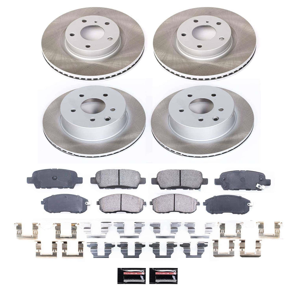 Power Stop 03-05 Infiniti G35 Front and Rear Semi-Coated Rotor Kit