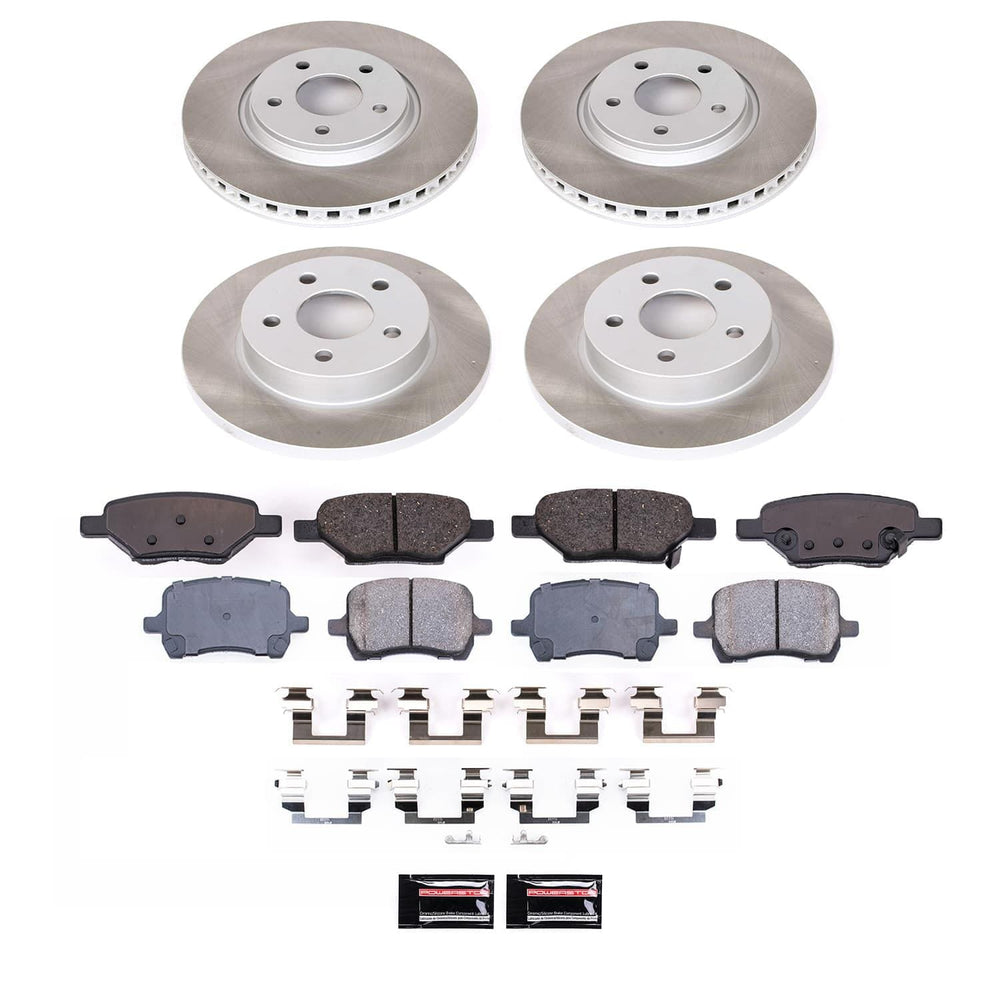 Power Stop 2007 Chevrolet Cobalt Front and Rear Semi-Coated Rotor Kit