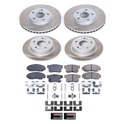 Power Stop 06-07 Honda Accord Front and Rear Semi-Coated Rotor Kit