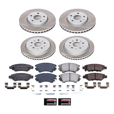 Power Stop 10-15 Chevrolet Camaro Front and Rear Semi-Coated Rotor Kit