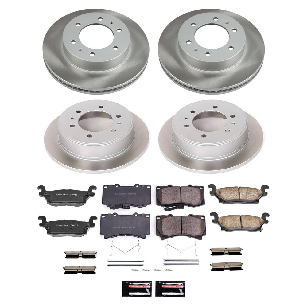 Power Stop 06-10 Hummer H3 Front and Rear Semi-Coated Rotor Kit