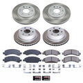 Power Stop 09-14 Chevrolet Express 1500 Front and Rear Semi-Coated Rotor Kit